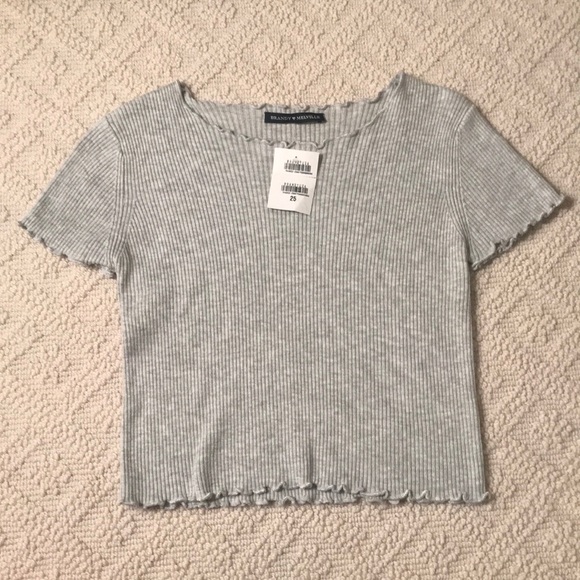 Brandy Melville Tops - NWT Brandy Melville grey crop top